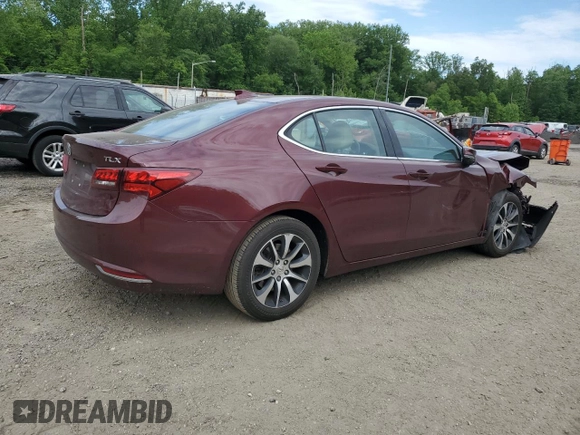 2015 Acura TLX Technology with VIN 19UUB1F59FA010664, listed as a Copart auction lot 57842025 with 136,657 mi miles and Salvage title. Bid and sale history available at DreamBid. Image 3.