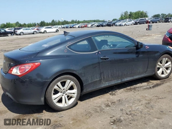 2010 Hyundai Genesis Coupe with VIN KMHHT6KD7AU015209, listed as a Copart auction lot 61807445 with 96,308 mi miles and Salvage title. Bid and sale history available at DreamBid. Image 3.