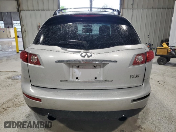 2006 Infiniti FX with VIN JNRAS08U76X101736, listed as a Copart auction lot 51005565 with 129,556 mi miles and Salvage Title. Bid and sale history available at DreamBid. Image 6.