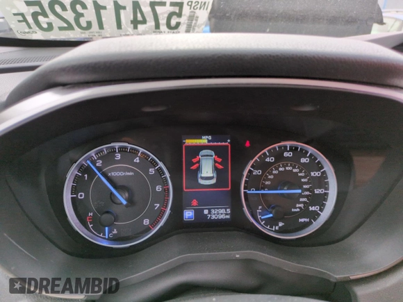 2019 Subaru Ascent Touring with VIN 4S4WMARD3K3469719, listed as a Copart auction lot 57411325 with 73,096 mi miles and Salvage title. Bid and sale history available at DreamBid. Image 9.