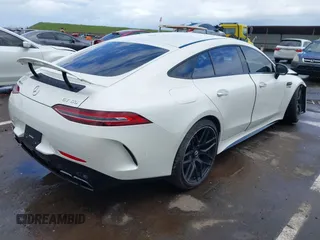 2020 Mercedes-Benz AMG GT with VIN WDD7X8JB0LA013294, listed as a IAAI auction lot 41818018 with 34,880 mi miles. Bid and sale history available at carsss.com. Image 4.