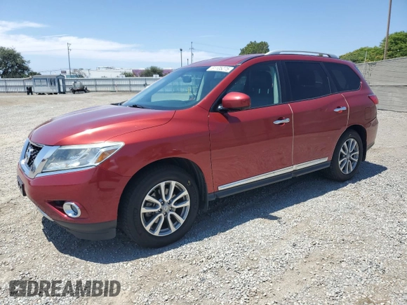 2015 Nissan Pathfinder SL with VIN 5N1AR2MM0FC612995, listed as a Copart auction lot 61105275 with 111,766 mi miles and Salvage title. Bid and sale history available at DreamBid. Image 1.