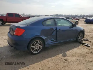 2005 Scion tC with VIN JTKDE177450043414, listed as a Copart auction lot 45733675 with 297,528 mi miles and Salvage Title. Bid and sale history available at carsss.com. Image 3.