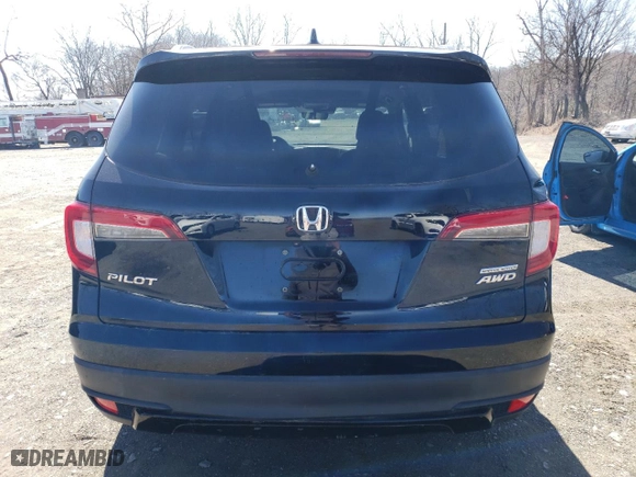 2021 Honda Pilot Special Edition with VIN 5FNYF6H20MB073919, listed as a Copart auction lot 50906825 with 0 mi miles and Salvage Title. Bid and sale history available at carsss.com. Image 6.