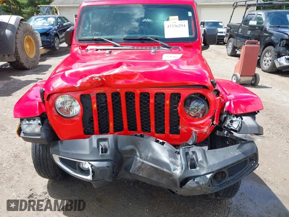 2023 Jeep Gladiator Sport S with VIN 1C6HJTAG8PL572270, listed as a IAAI auction lot 42336294 with 13,865 mi miles and . Bid and sale history available at DreamBid. Image 6.