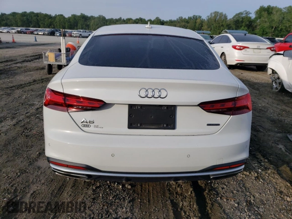 2020 Audi A5 Sportback Premium Plus with VIN WAUCNCF58LA001976, listed as a Copart auction lot 63784273 with 50,263 mi miles. Bid and sale history available at carsss.com. Image 6.