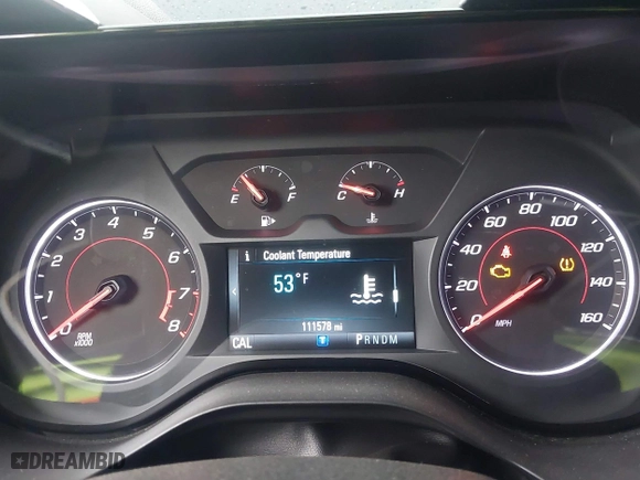 2017 Chevrolet Camaro 1LT with VIN 1G1FB3DX4H0120742, listed as a IAAI auction lot 41721115 with 111,578 mi miles. Bid and sale history available at carsss.com. Image 7.