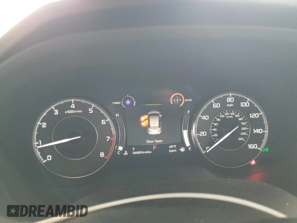 2020 Acura RDX Technology with VIN 5J8TC2H5XLL041272, listed as a Copart auction lot 62529125 with 68,856 mi miles and Salvage title. Bid and sale history available at DreamBid. Image 9.