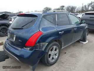 2003 Nissan Murano SL with VIN JN8AZ08T83W104170, listed as a IAAI auction lot 41576161 with 165,328 mi miles. Bid and sale history available at carsss.com. Image 4.