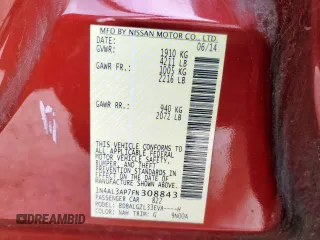 2015 Nissan Altima 2.5 with VIN 1N4AL3AP7FN308843, listed as a Copart auction lot 57144665 with 141,264 mi miles and Salvage title. Bid and sale history available at DreamBid. Image 13.