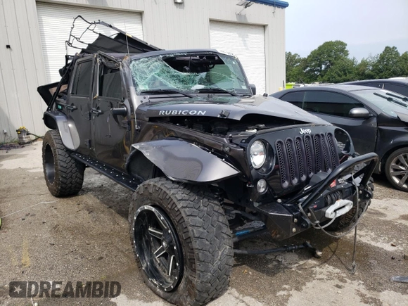 2016 Jeep Wrangler Unlimited Rubicon Hard Rock with VIN 1C4BJWFG4GL188382, listed as a Copart auction lot 60615403 with 39,629 mi miles and Salvage Title. Bid and sale history available at carsss.com. Image 4.