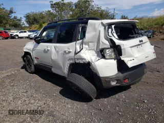 2023 Jeep Renegade Trailhawk with VIN ZACNJDC11PPP71146, listed as a Copart auction lot 53000655 with Not provided miles and Salvage title. Bid and sale history available at DreamBid. Image 2.