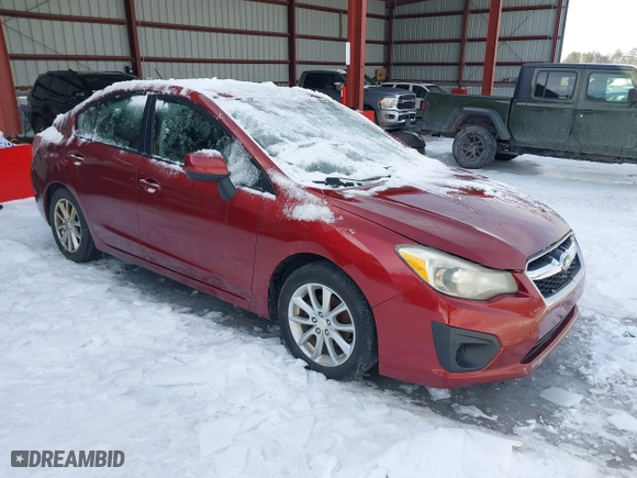 2012 Subaru Impreza Sedan 2.0i Premium with VIN JF1GJAC66CH004261, listed as a IAAI auction lot 41633853 with 170,214 mi miles. Bid and sale history available at carsss.com. Image 1.