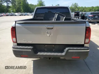2019 Honda Ridgeline RTL-T with VIN 5FPYK3F67KB031672, listed as a Copart auction lot 55080205 with 106,912 mi miles and Salvage title. Bid and sale history available at DreamBid. Image 6.