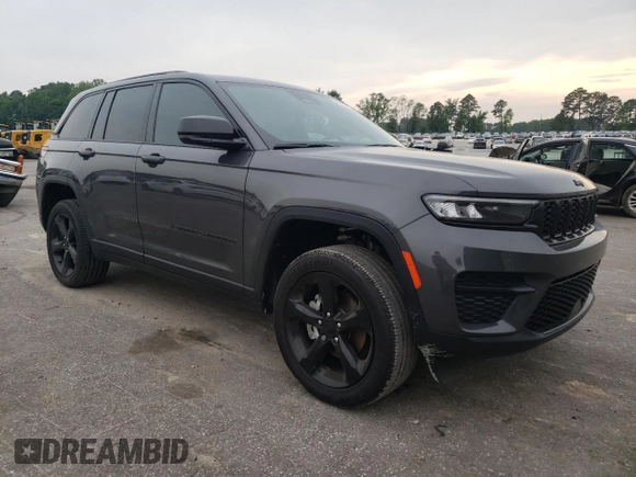 2024 Jeep Grand Cherokee Laredo X with VIN 1C4RJGAG0RC264338, listed as a Copart auction lot 56797895 with 10,755 mi miles and Salvage title. Bid and sale history available at DreamBid. Image 4.