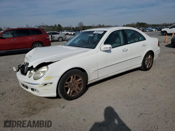 2004 Mercedes-Benz E 320 with VIN WDBUF65J24A452941, listed as a Copart auction lot 49630015 with 266,292 mi miles and Salvage Title. Bid and sale history available at carsss.com. Image 1.