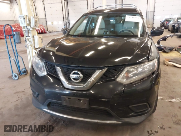 2016 Nissan Rogue SV with VIN KNMAT2MV0GP615985, listed as a IAAI auction lot 41540164 with 133,129 mi miles. Bid and sale history available at carsss.com. Image 12.