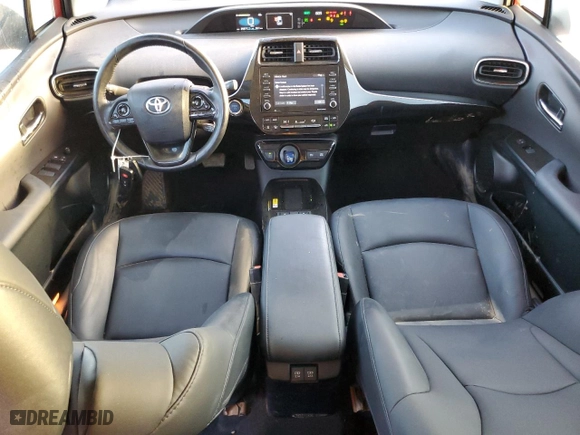 2021 Toyota Prius L Eco with VIN JTDKAMFU2M3127974, listed as a Copart auction lot 76284914 with 25,571 mi miles and Salvage Title. Bid and sale history available at carsss.com. Image 8.