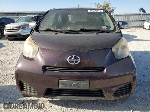 2012 Scion iQ with VIN JTNJJXB0XCJ017342, listed as a Copart auction lot 75530474 with 0 mi miles and Clean Title. Bid and sale history available at carsss.com. Image 5.