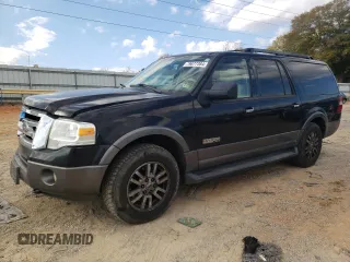 2007 Ford Expedition EL SSV with VIN 1FMFK16517LA80281, listed as a Copart auction lot 79677384 with 184,679 mi miles and Salvage Title. Bid and sale history available at carsss.com. Image 1.