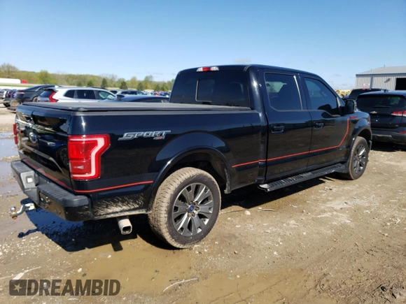 2017 Ford F-150 XL with VIN 1FTFW1EF9HFB24725, listed as a Copart auction lot 56183855 with 196,780 mi miles and Clean title. Bid and sale history available at DreamBid. Image 3.