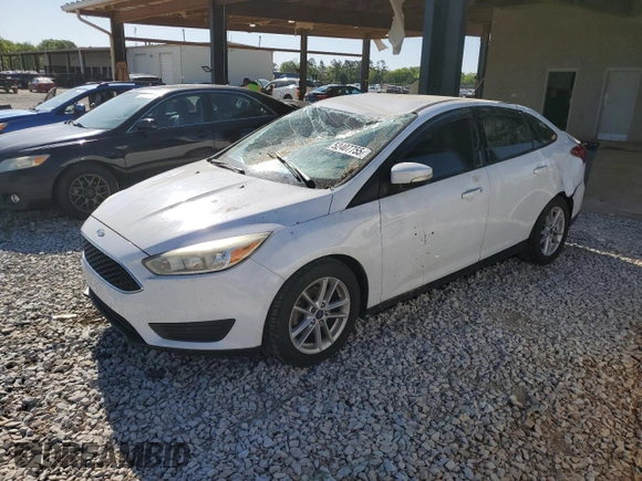 2017 Ford Focus SE with VIN 1FADP3FE8HL292272, listed as a Copart auction lot 52407755 with 127,038 mi miles and Salvage Title. Bid and sale history available at carsss.com. Image 1.