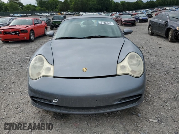 2003 Porsche 911 with VIN WP0AA29983S622403, listed as a Copart auction lot 61023595 with 155,938 mi miles and Salvage title. Bid and sale history available at DreamBid. Image 5.