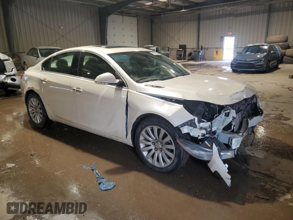 2013 Buick Regal Turbo Premium 2 with VIN 2G4GT5GV7D9123404, listed as a Copart auction lot 41871245 with 98,962 mi miles and Salvage title. Bid and sale history available at DreamBid. Image 4.