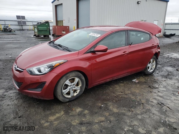 2014 Hyundai Elantra Limited with VIN 5NPDH4AE0EH528109, listed as a Copart auction lot 43054255 with 128,305 mi miles and Salvage Title. Bid and sale history available at carsss.com. Image 1.