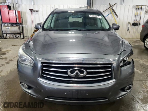 2015 Infiniti QX60 with VIN 5N1AL0MM1FC521353, listed as a Copart auction lot 53740475 with 149,750 mi miles and Salvage title. Bid and sale history available at DreamBid. Image 5.