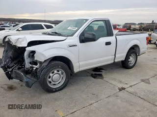 2018 Ford F-150 XL with VIN 1FTMF1CB6JKF30112, listed as a Copart auction lot 47016405 with 48,584 mi miles and Salvage Title. Bid and sale history available at carsss.com. Image 1.