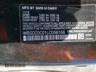 2020 BMW M8 Competition z VIN WBSDZ0C01LCD56166, wystawiony jako Copart lot #65388873 z przebiegiem 29 747 mil mil oraz . Historia ofert i sprzedaży dostępna na DreamBid. Obrazek 14.