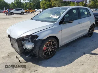 2021 Volkswagen Golf GTI S with VIN 3VW5T7AU4MM009582, listed as a Copart auction lot 50350525 with 15,248 mi miles and Salvage Title. Bid and sale history available at carsss.com. Image 1.