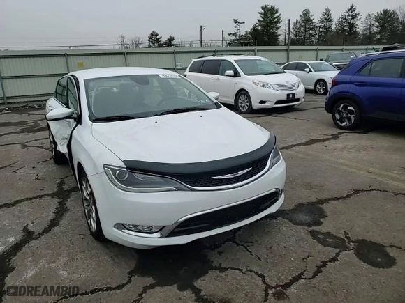 2015 Chrysler 200 C with VIN 1C3CCCEG3FN530670, listed as a Copart auction lot 44214105 with 142,326 mi miles and Salvage Title. Bid and sale history available at carsss.com. Image 10.