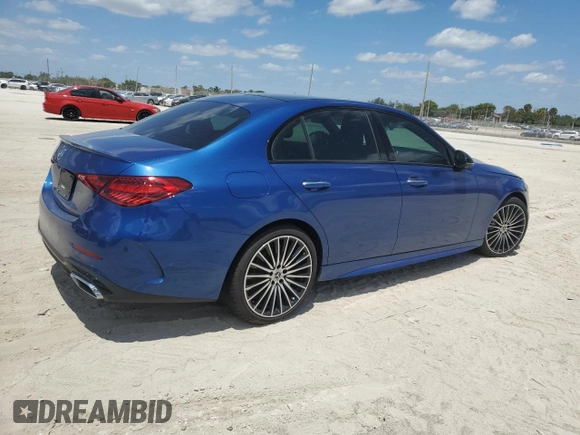 2023 Mercedes-Benz C C 300 with VIN W1KAF4GB9PR150301, listed as a Copart auction lot 53760205 with 8,023 mi miles and Salvage Title. Bid and sale history available at carsss.com. Image 3.