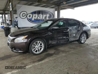 2012 Nissan Maxima SV z VIN 1N4AA5AP1CC858483, wystawiony jako Copart lot #65091205 z przebiegiem 196 886 mil mil oraz Szkoda całkowita • Salvage title. Historia ofert i sprzedaży dostępna na DreamBid. Obrazek 1.