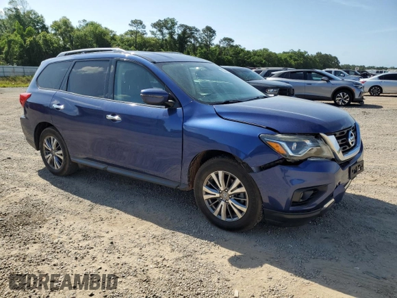 2020 Nissan Pathfinder SV with VIN 5N1DR2BNXLC593070, listed as a Copart auction lot 53845785 with 84,443 mi miles and Salvage title. Bid and sale history available at DreamBid. Image 4.