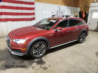 2019 Audi A4 allroad Premium Plus with VIN WA18NAF44KA110366, listed as a Copart auction lot 59638535 with 56,556 mi miles and Salvage title. Bid and sale history available at DreamBid. Image 1.