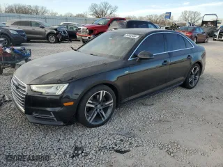2018 Audi A4 Premium Plus with VIN WAULMAF43JN019550, listed as a Copart auction lot 83832484 with 75,466 mi miles and Salvage Title. Bid and sale history available at carsss.com. Image 1.