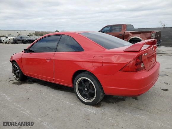 2003 Honda Civic EX with VIN 1HGEM22953L031993, listed as a Copart auction lot 45416955 with 262,482 mi miles and Salvage Title. Bid and sale history available at carsss.com. Image 2.