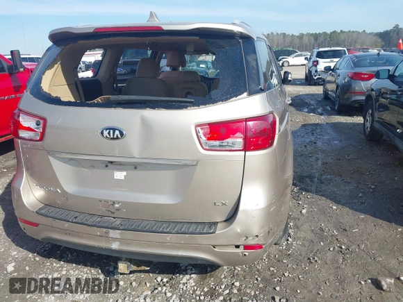 2016 Kia Sedona LX with VIN KNDMB5C13G6093438, listed as a IAAI auction lot 41662704 with 132,343 mi miles. Bid and sale history available at carsss.com. Image 11.