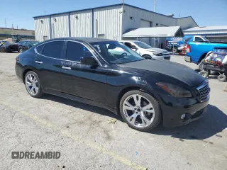 2013 Infiniti M37 with VIN JN1BY1AP7DM511547, listed as a Copart auction lot 52928405 with 116,278 mi miles and Salvage Title. Bid and sale history available at carsss.com. Image 4.