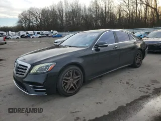 2018 Mercedes-Benz S 560 with VIN WDDUG8DB3JA407853, listed as a Copart auction lot 85775714 with 68,968 mi miles and Salvage Title. Bid and sale history available at carsss.com. Image 1.