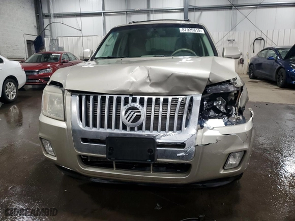 2010 Mercury Mariner Premier with VIN 4M2CN9H74AKJ06777, listed as a Copart auction lot 87920815 with 187,208 mi miles and Salvage Title. Bid and sale history available at carsss.com. Image 5.