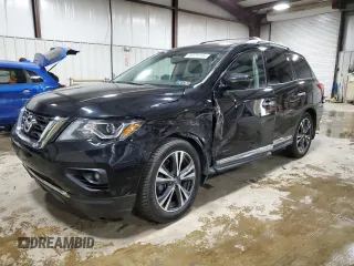 2020 Nissan Pathfinder Platinum with VIN 5N1DR2DM6LC650174, listed as a Copart auction lot 49220735 with 18,633 mi miles and Salvage Title. Bid and sale history available at carsss.com. Image 1.