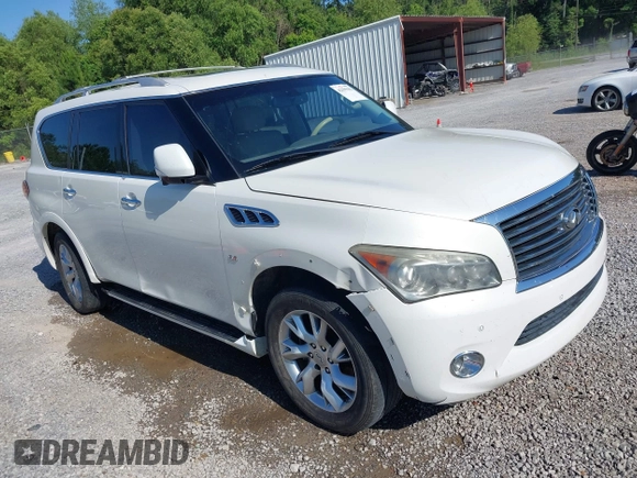 2014 Infiniti QX80 z VIN JN8AZ2NC1E9352276, wystawiony jako IAAI lot #42199182 z przebiegiem 173 548 mil mil oraz . Historia ofert i sprzedaży dostępna na DreamBid. Obrazek 1.