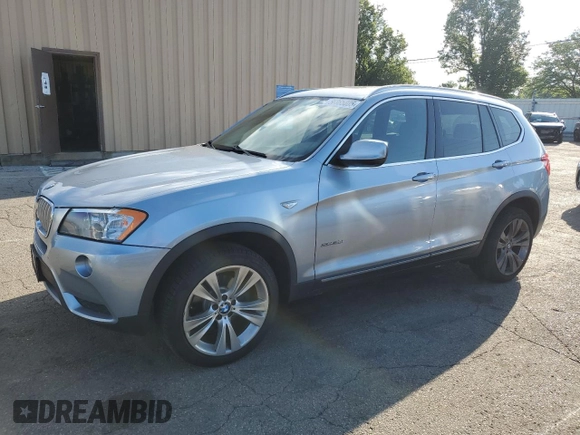 2012 BMW X3 35i z VIN 5UXWX7C5XCL975077, wystawiony jako Copart lot #56865805 z przebiegiem 226 838 mil mil oraz Tytuł czysty. Historia ofert i sprzedaży dostępna na DreamBid. Obrazek 1.