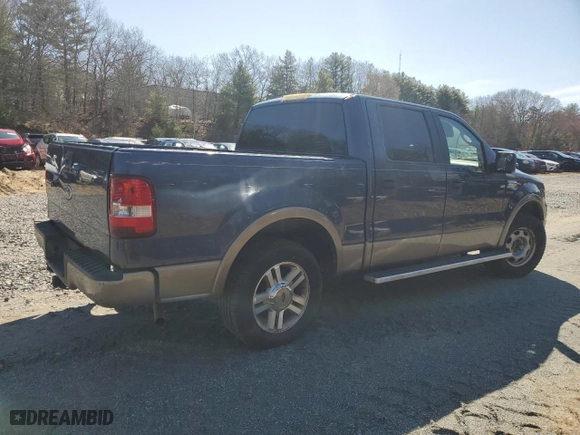 2005 Ford F-150 XLT with VIN 1FTPW12595FB58076, listed as a Copart auction lot 52642105 with 102,646 mi miles and Clean Title. Bid and sale history available at carsss.com. Image 3.