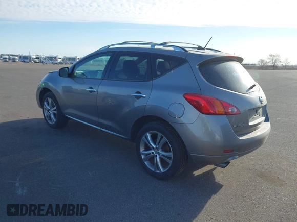 2009 Nissan Murano SL with VIN JN8AZ18W09W154845, listed as a IAAI auction lot 41379554 with 156,194 mi miles and . Bid and sale history available at DreamBid. Image 3.