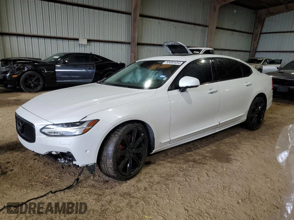 2019 Volvo S90 Inscription with VIN LVYA22ML6KP081135, listed as a Copart auction lot 53483454 with 99,353 mi miles and Salvage Title. Bid and sale history available at carsss.com. Image 1.